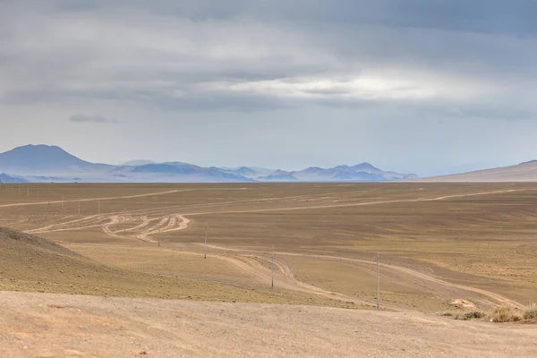 Paisajes Secos Mongolia Las Montañas Altai Amplio Paisaje — Foto de Stock