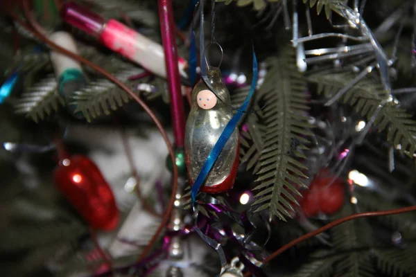 Retro Needles Soviet Christmas Tree — Stock Photo, Image