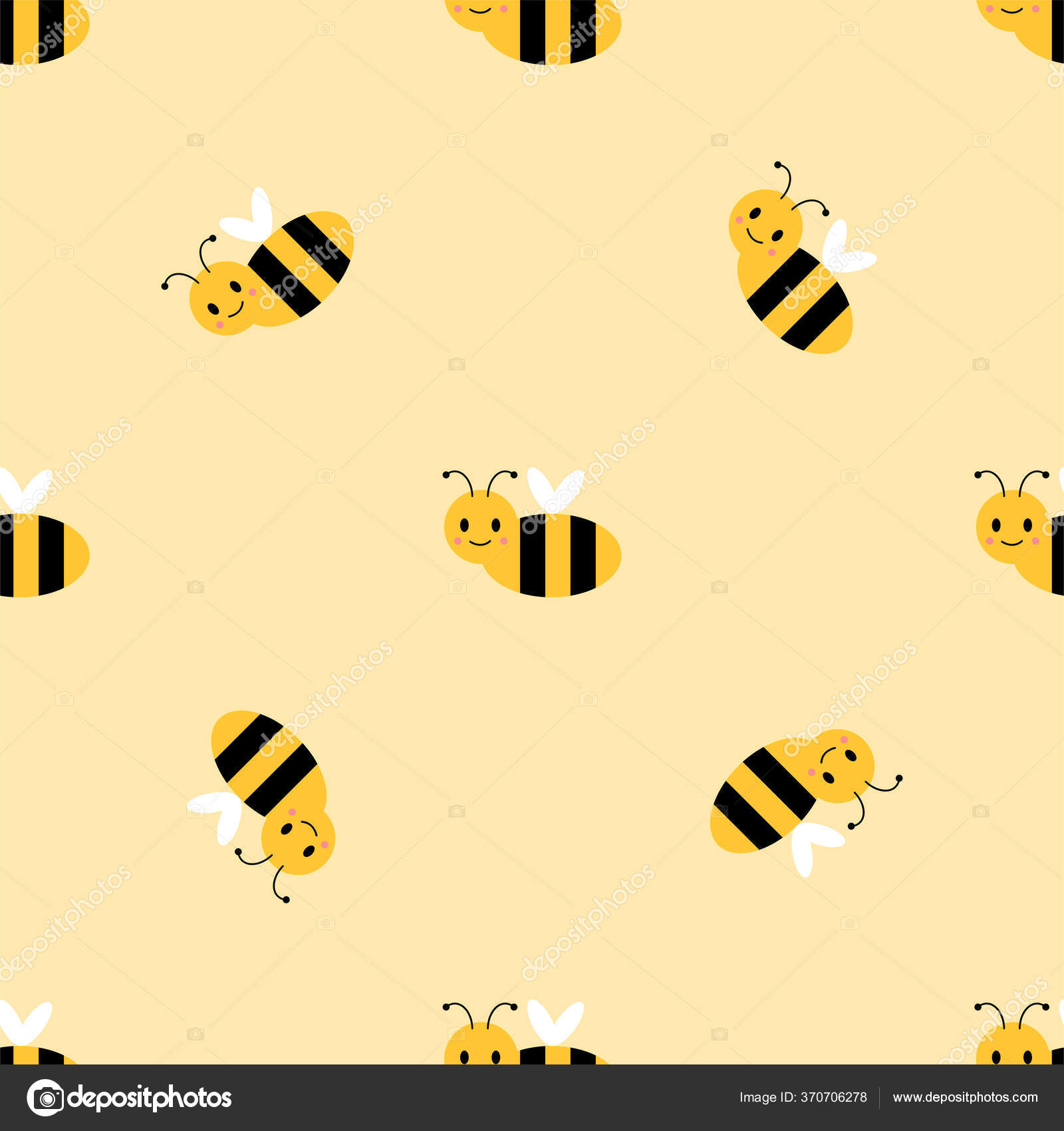 Niedliche Cartoon Hummel Farbige Nahtlose Muster Vektorgrafik Lizenzfreie Grafiken C Irchiknaz Gmail Com 370706278 Depositphotos
