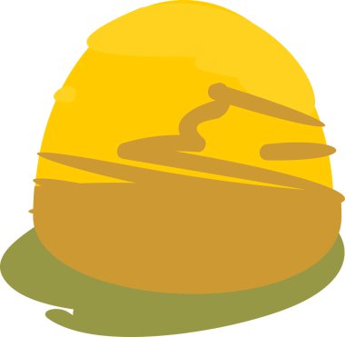 Sarı hayrick beyaz arkaplanda izole edildi