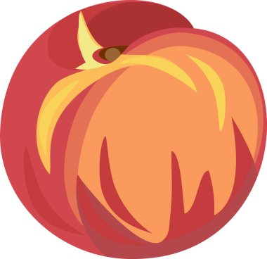 Taze olgun şeftali meyvesi beyaz arka planda izole edilmiş.