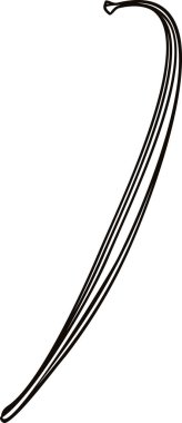  Vanilya kabuğu ile renklendirme sayfası