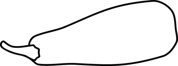 ズッキーニの着色ページ — ストックベクタ