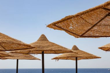 Sharm El Sheikh beach plaj şemsiye