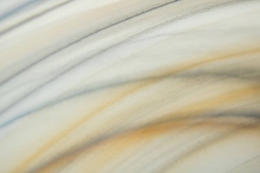 Jüpiter ya da Satürn 'ün yüzeyini andıran cam bir kâsenin soyut fotoğrafçılığı