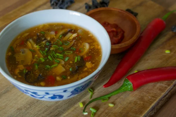 Fotografía Gastronómica Sopa China Suan Tang Sopa Pekín —  Fotos de Stock