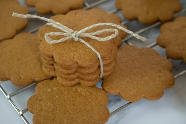 Food Photography Ginger Snap Cookies — Stock Photo, Image