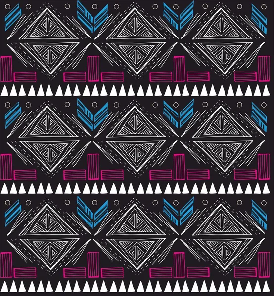 Ethnische Muster Für Fabric Geometric Background Traditional Print Tribal Design — Stockvektor