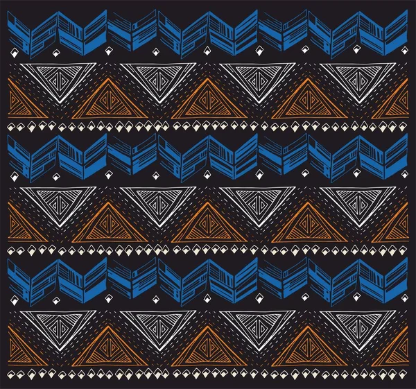 Padrão Ornamental Geométrico Estampa Tribal Étnica Para Tecido Textura Tradicional —  Vetores de Stock