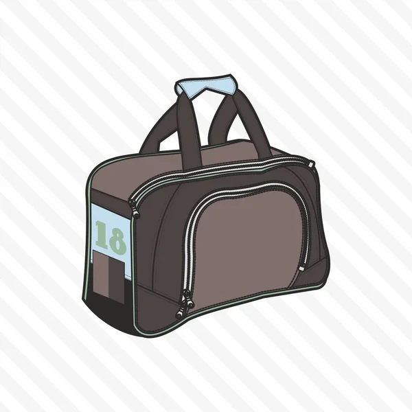 Deportes Viajes Bolsa Gimnasio Paquete Almacenamiento Plegable Aire Libre Accesorios — Vector de stock