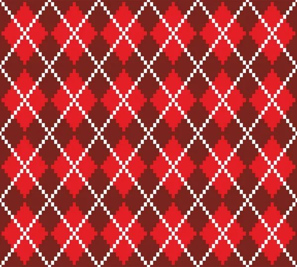Chiristmas Plaid Pattern Modello Tessuti Abbigliamento Rosso Lumberjack Sfondo Camicia — Vettoriale Stock