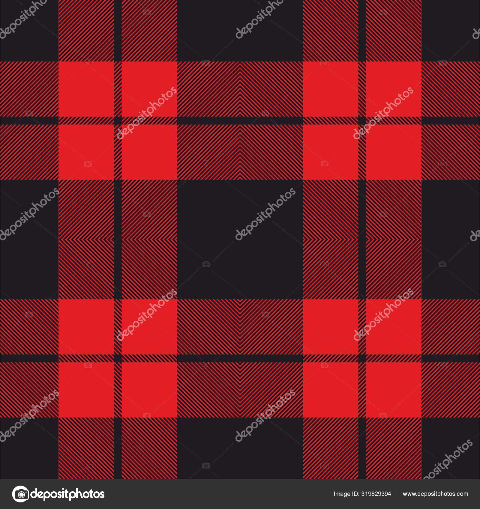 Vetores de Padrão Xadrez Tartan Em Vermelho Imprimir Textura De