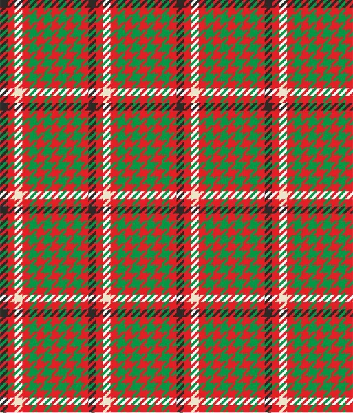 Noel, yeni yıl, kaz ayağı ve levye desenli tatil geçmişi. Kusursuz kumaş ya da kağıt baskı. - vektör