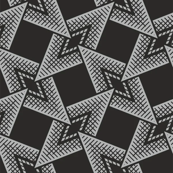 Siyah ve gri elmas desenli. Çapraz üçgen arka plan. Kusursuz geometrik iz. - Vektör