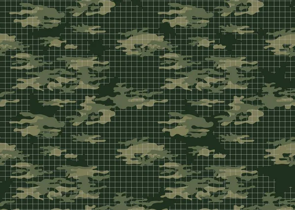Kamuflaj deseni, ordu giysileri, asker üniforması, askeri malzemeler. - Vektör