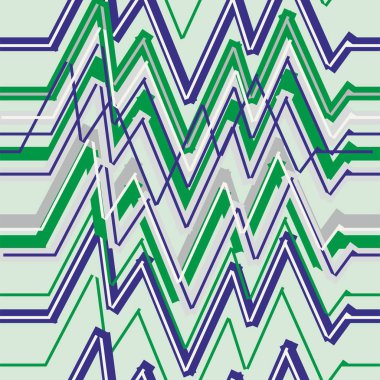 Kusursuz zigzag geometrik desen. Renkli arka plan şekilleri. - vektör