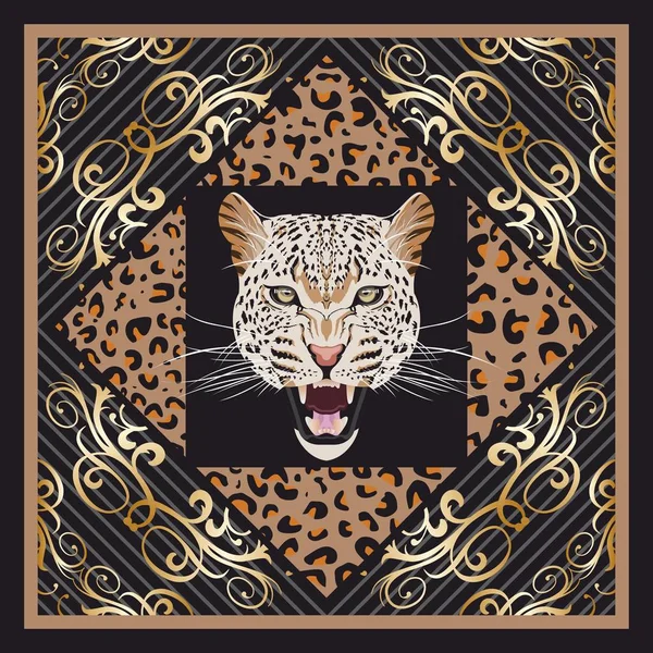 Vintage kendő - Tigris Vintage kendő - Tigris