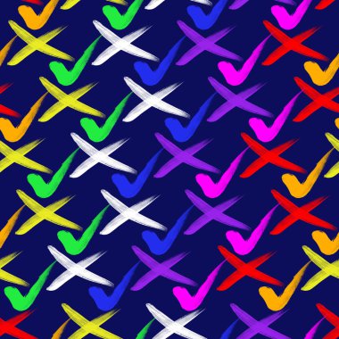 Renkli, suluboya, dikişsiz desen. Fırça darbeleri arka plan. Renkli dijital baskı. - Resim..