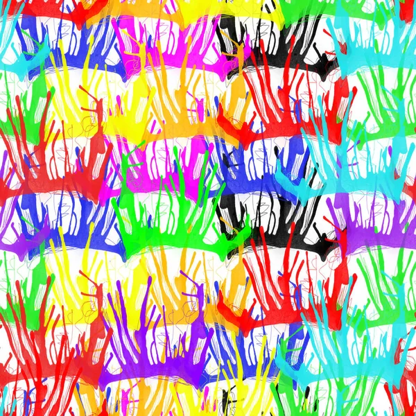 Watercolor Brush Strokes Background Colorfull Artistic Print Splash Illustration — Stock Photo, Image