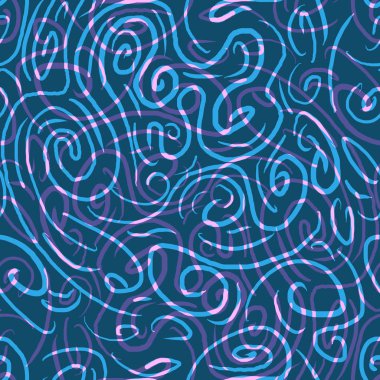 Kusursuz bilek deseni, renkli kaos izi. Geometrik arkaplan. Soyut şekiller. - Resim.