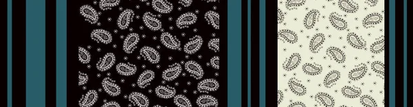 Nahtloses Paisley Muster Mit Bunten Linien Traditioneller Ethnischer Hintergrund Abbildung — Stockfoto