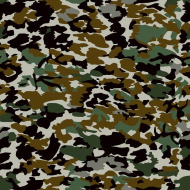 Kamuflaj kusursuz desen, askeri arka plan, kumaş tekstil baskısı. - Resim.