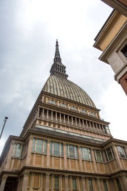 İtalya 'nın Piedmont bölgesindeki Torino şehrinin sembolü Köstebek Antonelliana Müze Binası: 12 Mayıs 2018