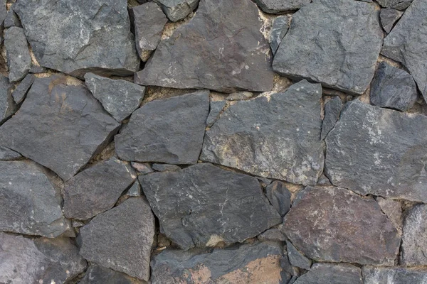 Кам'яна текстура. Кам'яна плитка текстурована стіна. Кам'яна стіна без шолома. Безшумний фон. Puerto De La Cruz, вулканічна кам "яна стіна.. — стокове фото