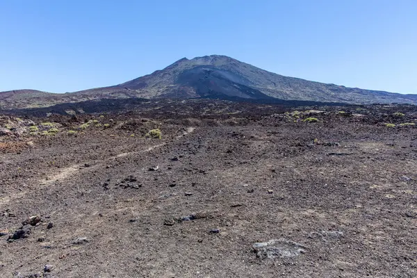 A Tenerife-i Teide vulkán. Spanyolországba. Kanári-szigetek. A Teide Tenerife fő attrakciója. Maga a vulkán és az azt körülvevő terület alkotja a Teide Nemzeti Parkot.. — Stock Fotó