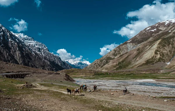 Viaje Moto Leh Ladagh Camino Más Alto Del Mundo India —  Fotos de Stock