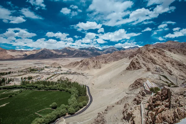 Viaje Moto Leh Ladagh Camino Más Alto Del Mundo India —  Fotos de Stock