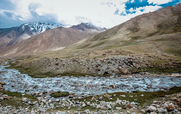 Mijn Moto Trip Van Leh Naar Ladakh Hoogste Weg Ter — Stockfoto