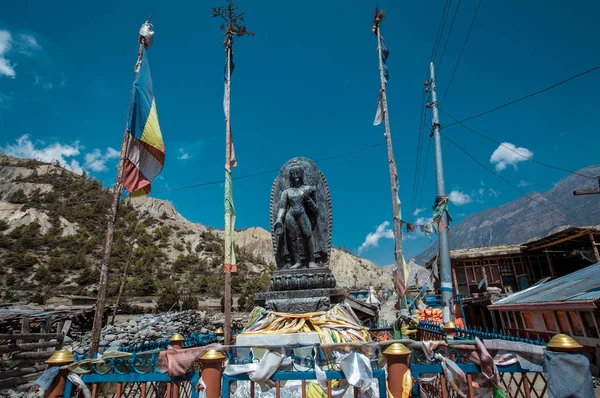 Wędrówka Obwodzie Annapurny Himalaje Nepalskie — Zdjęcie stockowe
