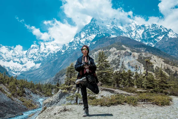 Annapurna Circuit Túra Nepáli Himalája — Stock Fotó