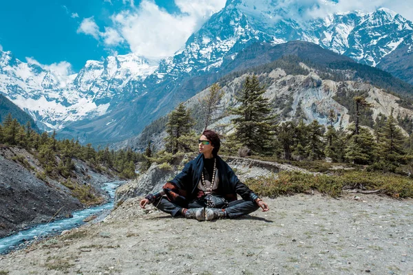 Annapurna Circuit Túra Nepáli Himalája — Stock Fotó