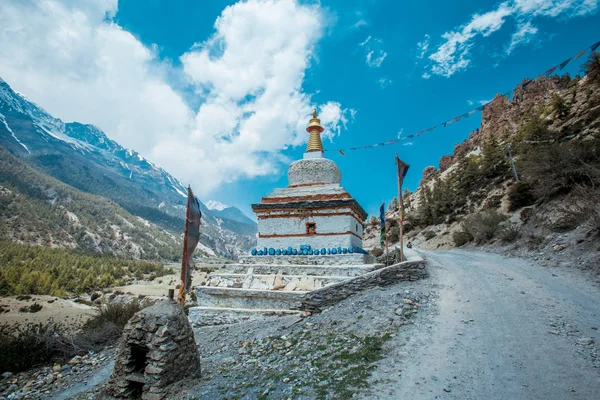 Wędrówka Obwodzie Annapurny Himalaje Nepalskie — Zdjęcie stockowe