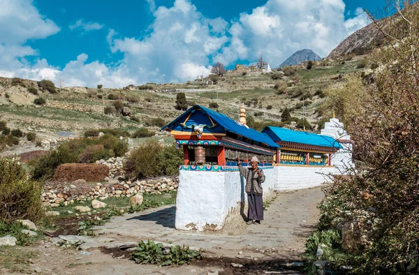 Wędrówka Obwodzie Annapurny Himalaje Nepalskie — Zdjęcie stockowe