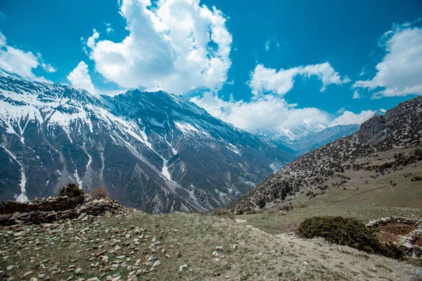 Annapurna Circuit Trek Nepali Himalayas — Stock Photo, Image