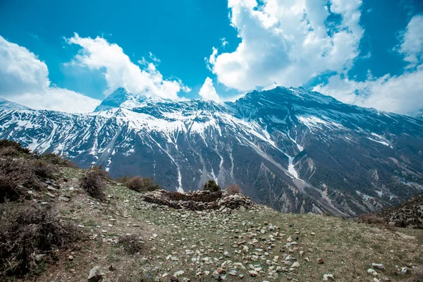 Annapurna Circuit Trek Nepali Himalayas — Stock Photo, Image