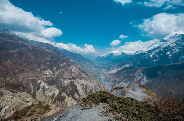 Annapurna Circuit Túra Nepáli Himalája — Stock Fotó