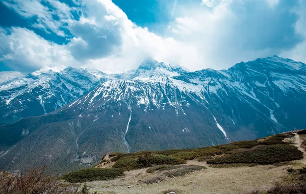 Annapurna Circuit Túra Nepáli Himalája — Stock Fotó