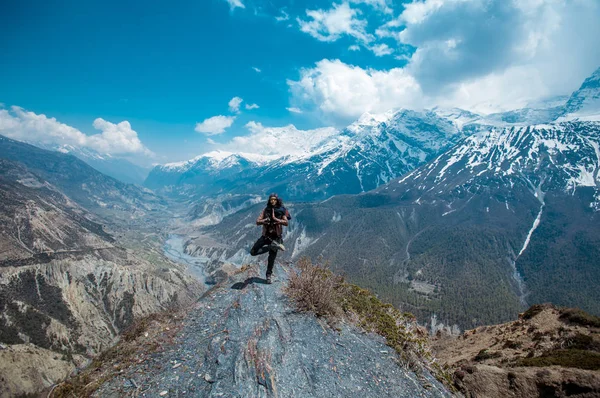 Annapurna Circuit Trek Himalaya Nepalí —  Fotos de Stock