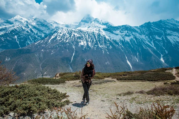 Annapurna Circuit Trek Himalaya Nepalí —  Fotos de Stock