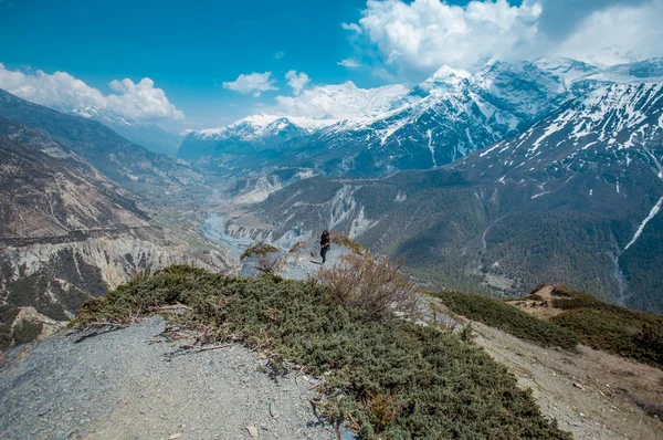 Annapurna Circuit Trek Nepali Himalayas — Stock Photo, Image