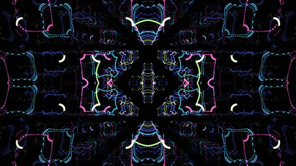 Psychedelic Tribal Kaleidoscope Texture Design Abstract Kaleidescopic Club — Stock Photo, Image