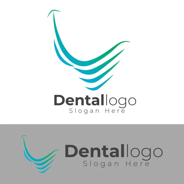 dişçi diş logosu vektör şablonu