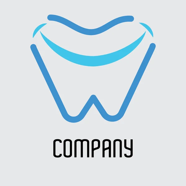 Dentista Logotipo Dental Ícone Vetor Modelo —  Vetores de Stock