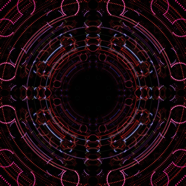 Psychedelic Tribal Kaleidoscope Texture Design Abstract Kaleidescopic Club Light Effect — Stock Photo, Image