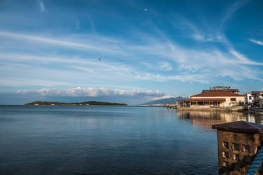 İzmir, Urla 'daki Karantina Adası manzarası