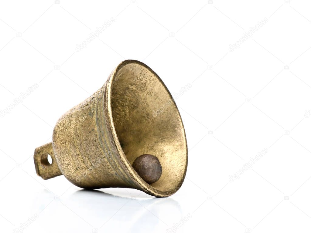 bell over white background